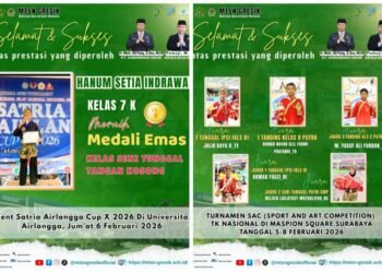 Bergelimang Prestasi !! 6 Murid MTsN Gresik Sabet Juara di Ajang Pencak Silat Tingkat Nasional