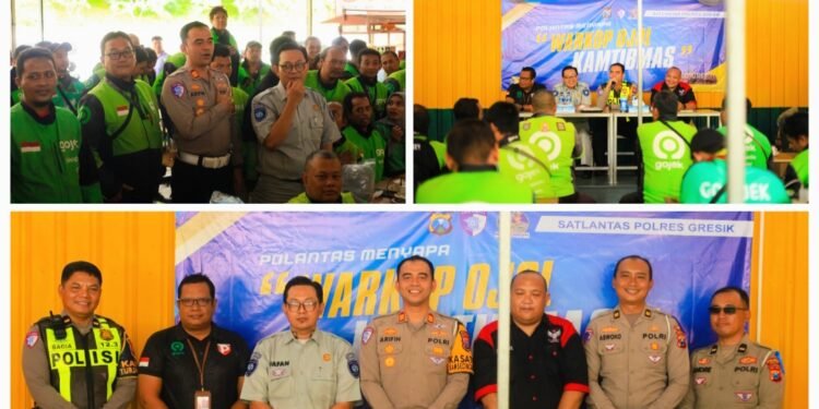 Humanisnya Kasat Lantas Polres Gresik: Rangkul Driver Ojol lewat Ngopi Bareng