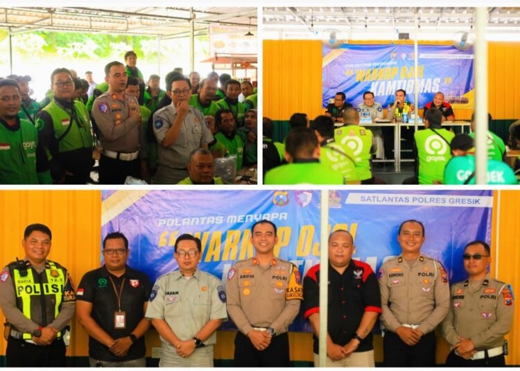Humanisnya Kasat Lantas Polres Gresik: Rangkul Driver Ojol lewat Ngopi Bareng