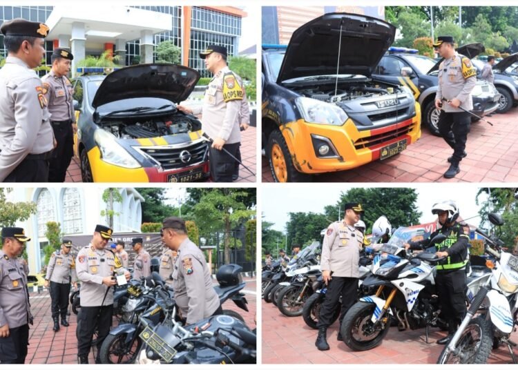 Kapolres Gresik Periksa Langsung Kendaraan Operasional Demi Berikan Layanan Terbaik untuk Masyarakat