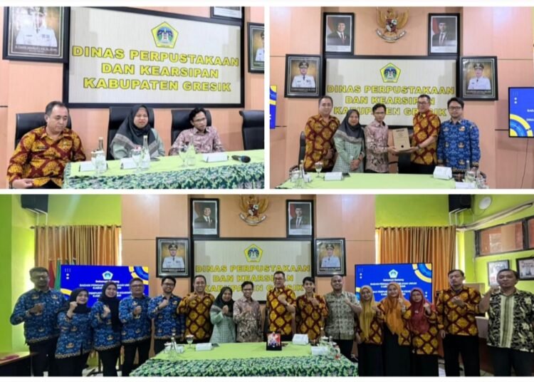 Bawaslu Gresik Jajaki Kerja Sama dengan Dinas Perpustakaan & Kearsipan Amankan Dokumen Pengawasan