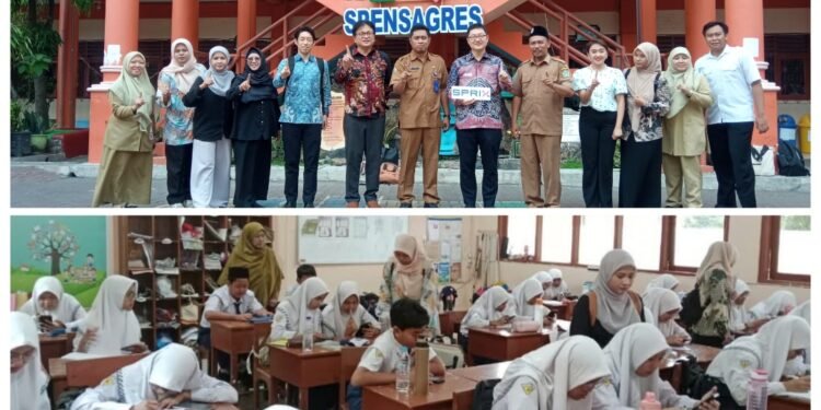Master Matematika dari Jepang Tinjau Langsung Ujian Berstandar Internasional di UPT SMPN 1 Gresik