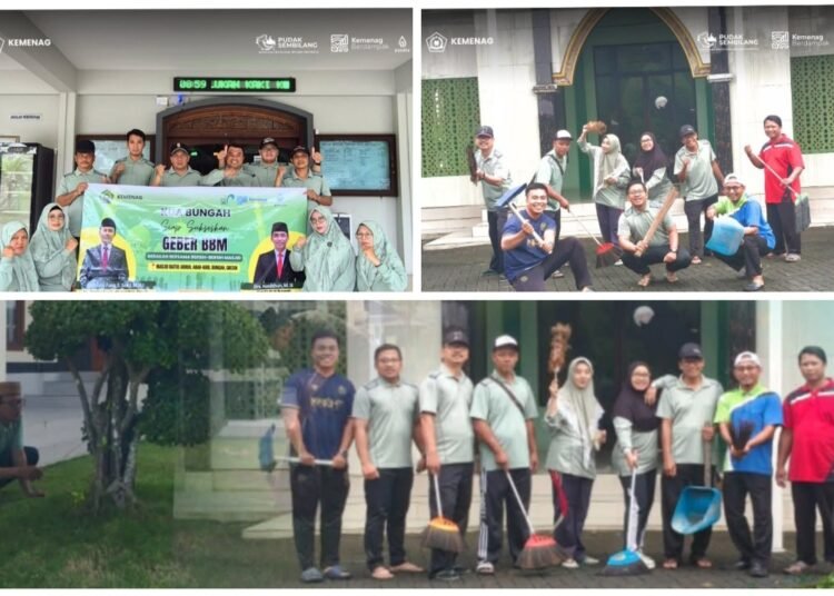 Rumah Ibadah Nyaman, Ibadah Makin Khusyuk: Kemenag dan KUA se-Kabupaten Gelar Aksi Geber BBM Serentak