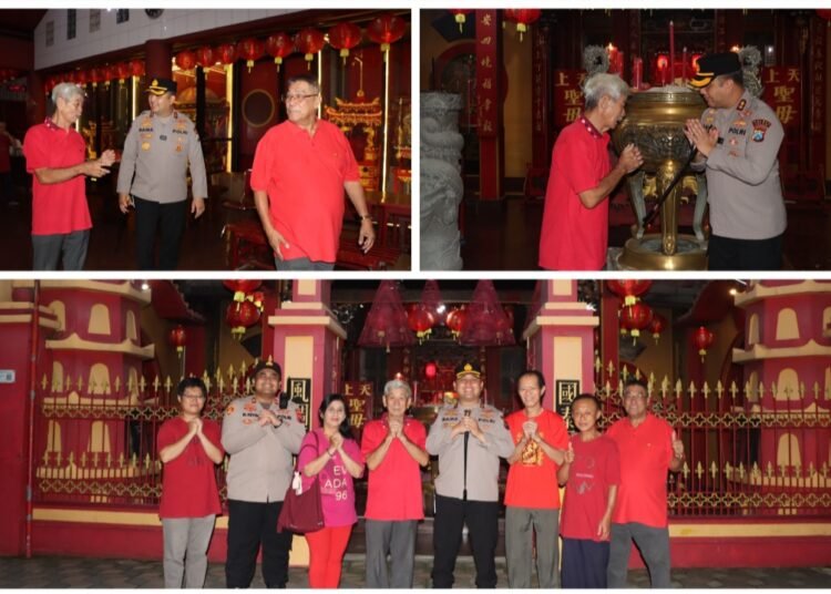 Pastikan Imlek Kondusif, Kapolres Gresik Tinjau Pengamanan di Klenteng Kim Hin Kiong