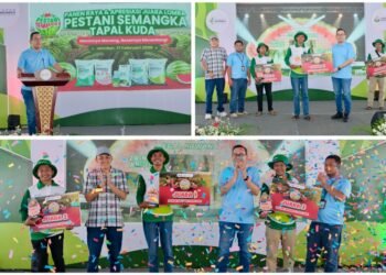 Peduli Petani, Petrokimia Gresik Gelar Lomba “Pestani Semangka Tapal Kuda” Hadapi Cuaca Ekstrem
