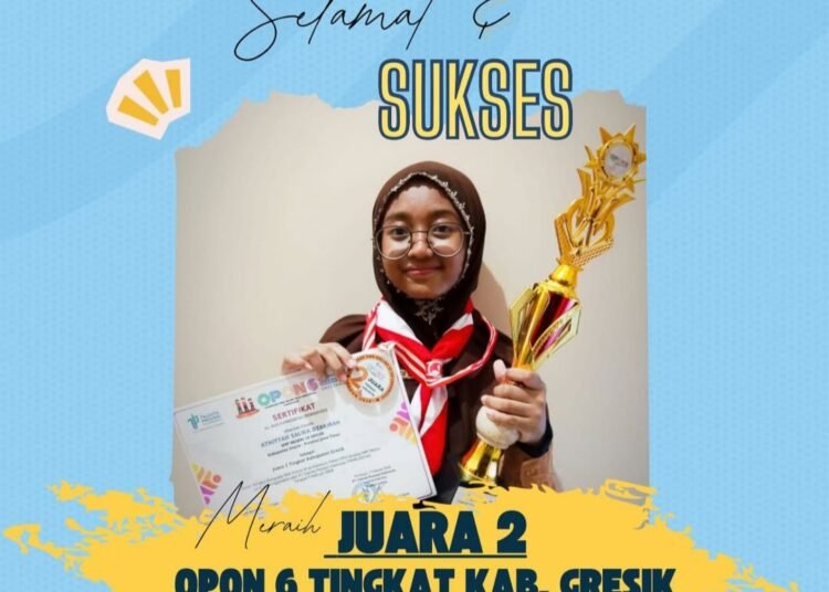 Istimewa !! SMPN 10 Gresik Berhasil Raih Juara 2 Olimpiade PMR Online Nasional 2026