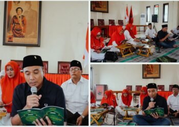 Ramadan Mubarak, H. Riqi Pimpin Khataman Al-Qur’an di Kantor DPC PDI Perjuangan Kabupaten Gresik