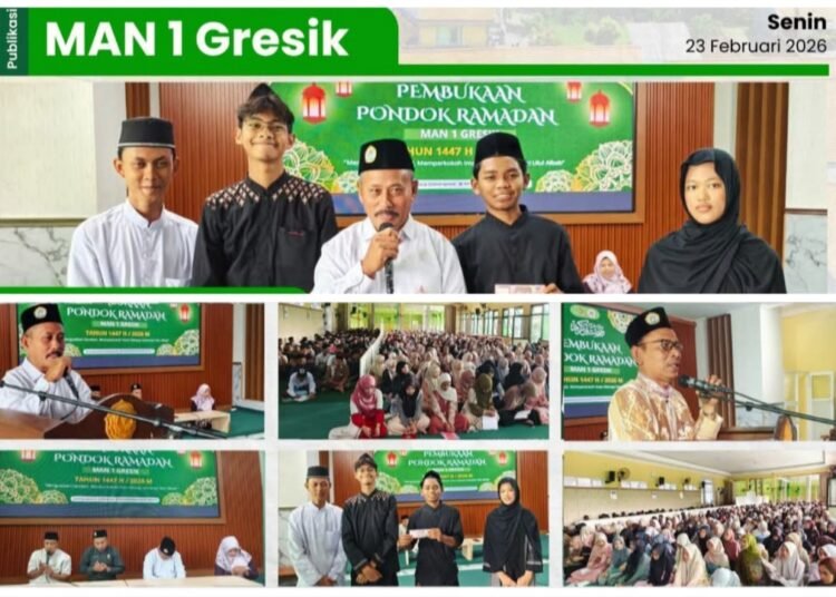 Pembukaan Pondok Ramadan MAN 1 Gresik Berlangsung Khidmat Penuh Kebersamaan