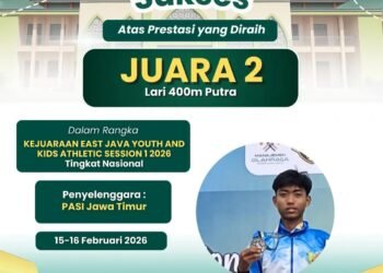 Podium Perak Jalan Menuju Puncak, Selamat untuk Nazril Zhafif Siswa MAN 2 Gresik