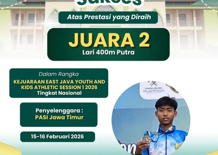 Podium Perak Jalan Menuju Puncak, Selamat untuk Nazril Zhafif Siswa MAN 2 Gresik