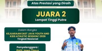 Sabet Juara 2 Lompat Tinggi Putra, MAN 2 kian Bersinar di Kancah Nasional
