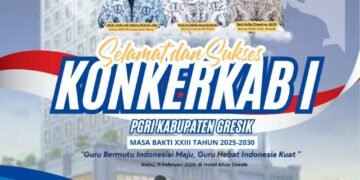 PGRI Kabupaten Gresik Sukses Gelar Konkerkab I Masa Bakti XXIII Tahun 2025-2030
