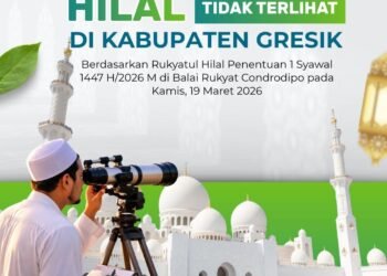 Kemenag Gresik: Hilal Tidak Terlihat di Balai Rukyat Condrodipo Kabupaten Gresik