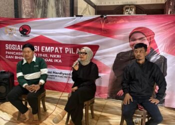 Serunya Sosialisasi 4 Pilar Nila Yani Bareng Pelaku Ekonomi Kreatif Music Jazz Gresik dan Komunitas Seni Grafitti