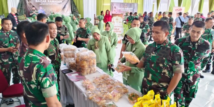 Panglima TNI Buka Bazar Ramadan, Danrem 084/BJ Ikuti Secara Virtual di Kodim 0817/Gresik