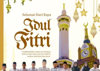 Keluarga Besar PGRI Kabupaten Gresik Ucapkan Selamat Hari Raya Idul Fitri 1447 H