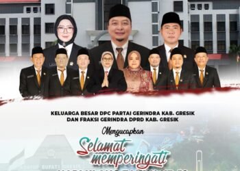 DPC Gerindra Gresik Ucapkan Selamat HUT ke-52 Pemkab Gresik dan Hari Jadi ke-539 Kota Gresik
