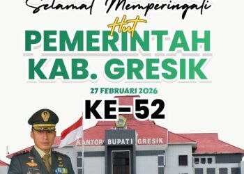 Dandim Gresik Ucapkan Selamat HUT ke-52 Pemkab Gresik dan Hari Jadi ke-539 Kota Gresik