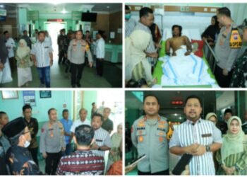 Bupati Bersama Kapolres Gresik Besuk Korban Luka di RSUD Ibnu Sina, Tegaskan Komitmen Jaga Kondusivitas Kamtibmas