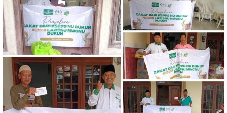 Lazisnu MWCNU Dukun Salurkan Zakat dari KSPPSNU Dukun ke Ranting di Ramadan Hari ke-13
