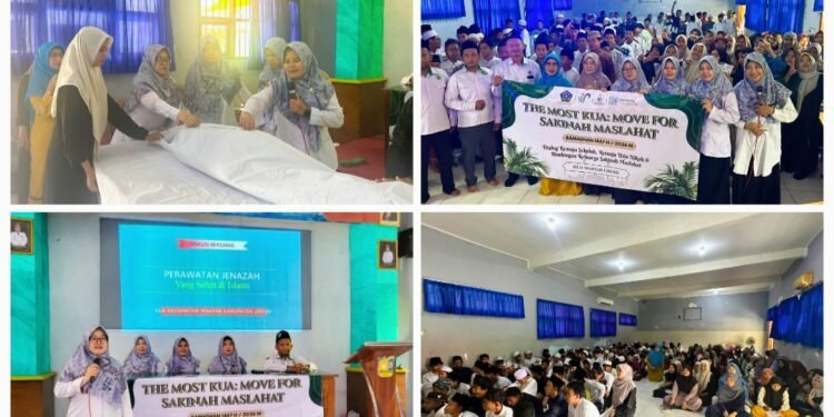 KUA Manyar Kemenag Gresik Hadir di SMPN 25 Sembayat Gelar Praktik Perawatan Jenazah