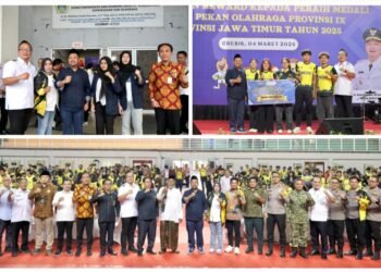 Kompak !! Bupati dan Wabup Gresik Serahkan Bonus Rp 9,3 Milliar kepada Atlet, Pelatih, Asisten Pelatih dan Official Porprov IX Jatim