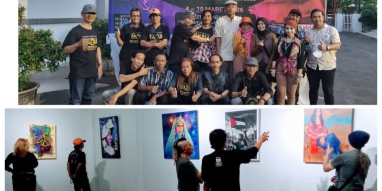 5 Pelukis Muda Sanggar DAUN Pamerkan Karya Tema Ramadhan Bersama 19 Pelukis Jawa Timur