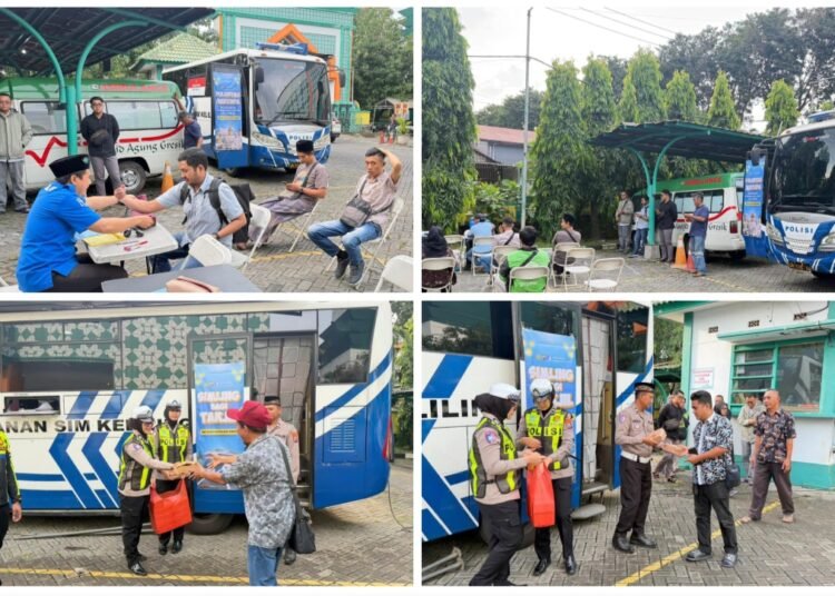 Hanya di Gresik, Ngabuburit Sambil Urus SIM Bonus Dapat Takjil di Masjid Agung