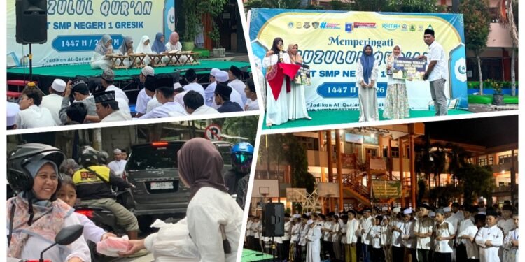 SMPN 1 Gresik Gelar Peringatan Nuzulul Qur’an dan Bagikan Seribu Takjil Penuh Cinta