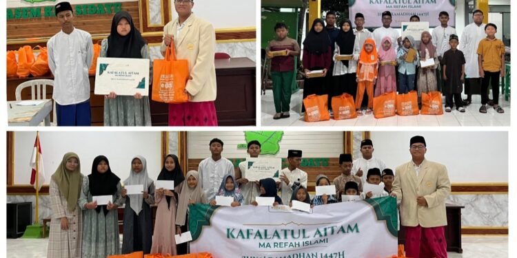 BULAN PENUH BERKAH: SANTRI MA REFAH ISLAMI GELAR PROGRAM BERBAGI UNTUK SESAMA