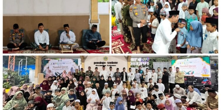 Kolaborasi Forkopimcam Kebomas, MUI, dan KUA Gelar Nuzulul Qur’an dan Santuni Puluhan Anak Yatim