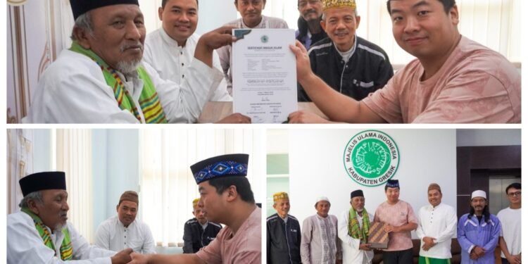 Kisah Wen Chao, Pekerja PT. Xinyi Glass Asal Tiongkok China Mantap Memeluk Islam di MUI Gresik