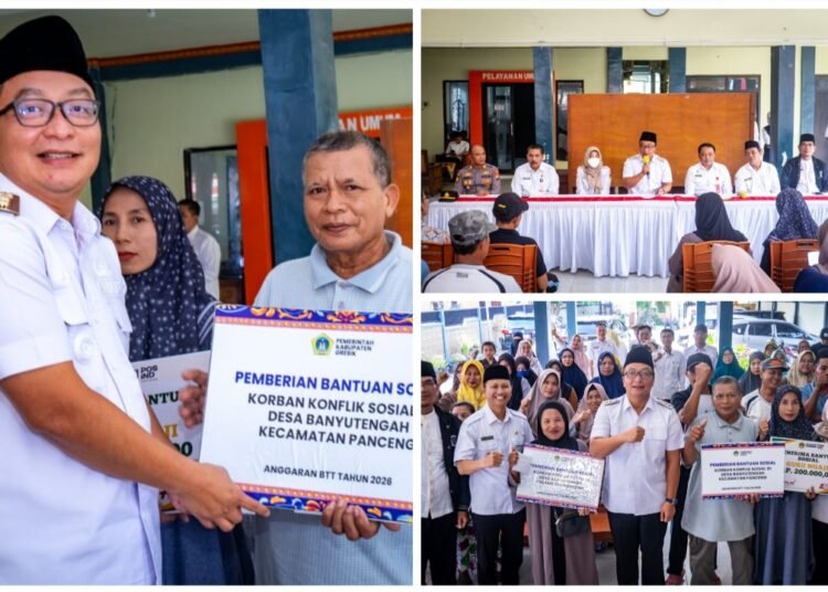Pemkab Gresik Salurkan Bansos bagi Warga Terdampak Konflik Sosial di Banyutengah Panceng