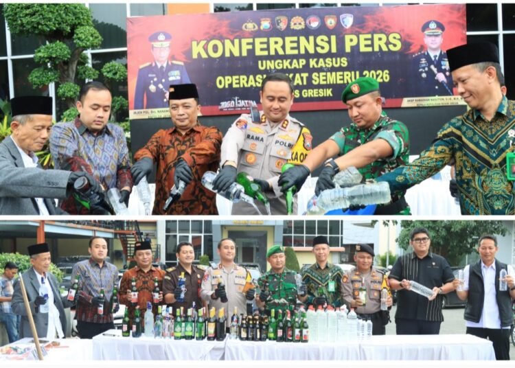 Jaga Kesucian Ramadan, Polres Gresik Ungkap 78 Kasus, 85 Tersangka Diamankan