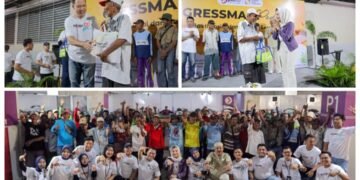 Ramadan Berkah, 75 Penarik Becak di Gresik Sumringah Dapat Sembako Gratis dari Gressmall