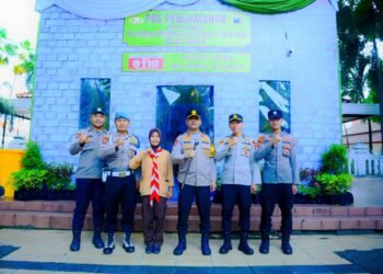 Kapolres Gresik Pastikan Kesiapan Personel dan Sarpras di Pos Pelayanan Alun-Alun Jelang Idul Fitri