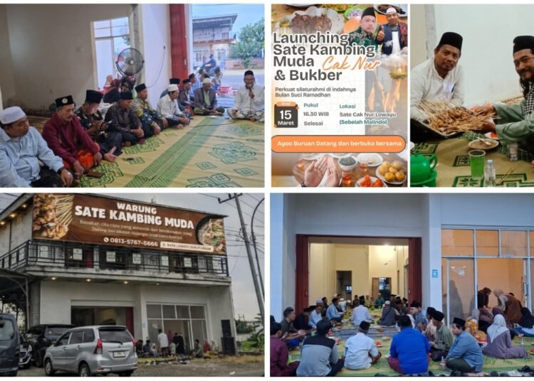Bos Nur Lowayu Launching Sate Kambing Muda Bersama Abah Zainuri CEO PT Permata Zain