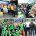 Penuh Cinta !! Kapolres Gresik Bersama Bhayangkari Sambangi Pos Pengamanan Bagikan Bingkisan Lebaran