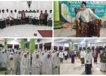 Khidmat !! Tradisi Maleman 29 Ramadan di Masjid Salafiyah Ponpes Alkarimi Gresik
