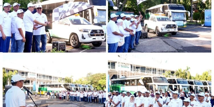 Mudik Gratis, Aman dan Nyaman Ya Bersama Petrokimia Gresik: Ratusan Pemudik Full Senyuman 