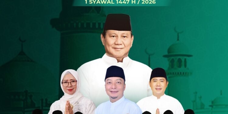 Keluarga Besar DPC Gerindra Gresik Ucapkan Selamat Hari Raya Idul Fitri 1447 H