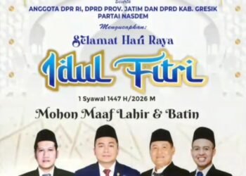 Keluarga Besar DPD Partai Nasdem Gresik Ucapkan Selamat Hari Raya Idulfitri 1447 H
