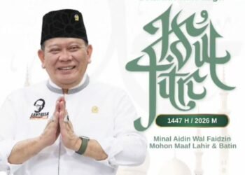 Anggota DPD RI/MPR RI AA LaNyalla Mahmud Mattalitti Ucapkan Selamat Hari Raya Idulfitri 1447 H