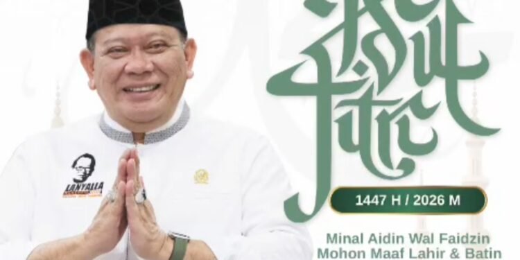 Anggota DPD RI/MPR RI AA LaNyalla Mahmud Mattalitti Ucapkan Selamat Hari Raya Idulfitri 1447 H