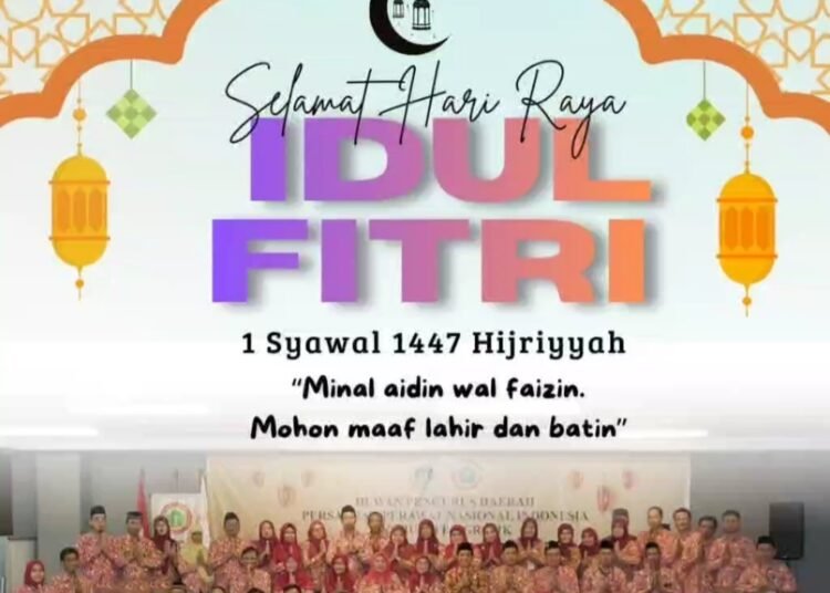 Keluarga Besar DPD PPNI Kabupaten Gresik Ucapkan Selamat Hari Raya Idulfitri 1447 H