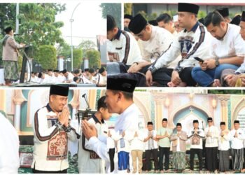 Pererat Silaturahmi di Hari Kemenangan, Polres Gresik Gelar Salat Idulfitri 1447 H Bersama Warga