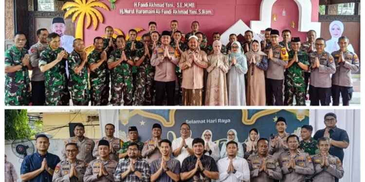 Momentum Idul Fitri, TNI-Polri Perkuat Sinergi Melalui Halalbihalal di Rumdin Bupati & Wabup Gresik