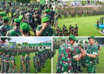 Perkuat Kebersamaan Prajurit, Kodim 0817/Gresik Gelar Apel Bersama dan Halalbihalal