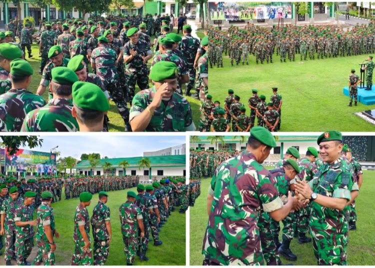 Perkuat Kebersamaan Prajurit, Kodim 0817/Gresik Gelar Apel Bersama dan Halalbihalal