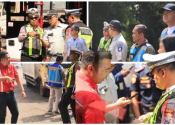 Jelang Puncak Arus Balik, Satlantas Polres Gresik Gelar Rampcheck Pastikan Keselamatan Pemudik